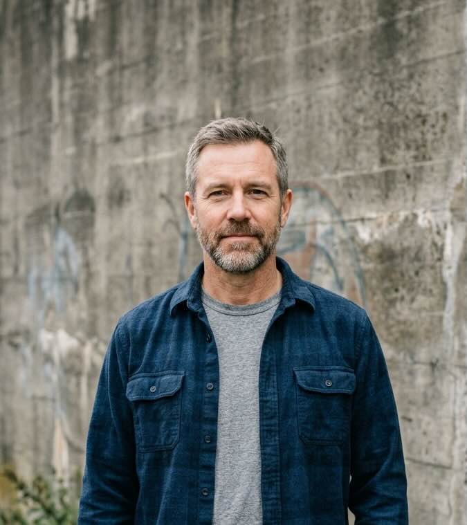 Authentic portrait of a person in natural outdoor light