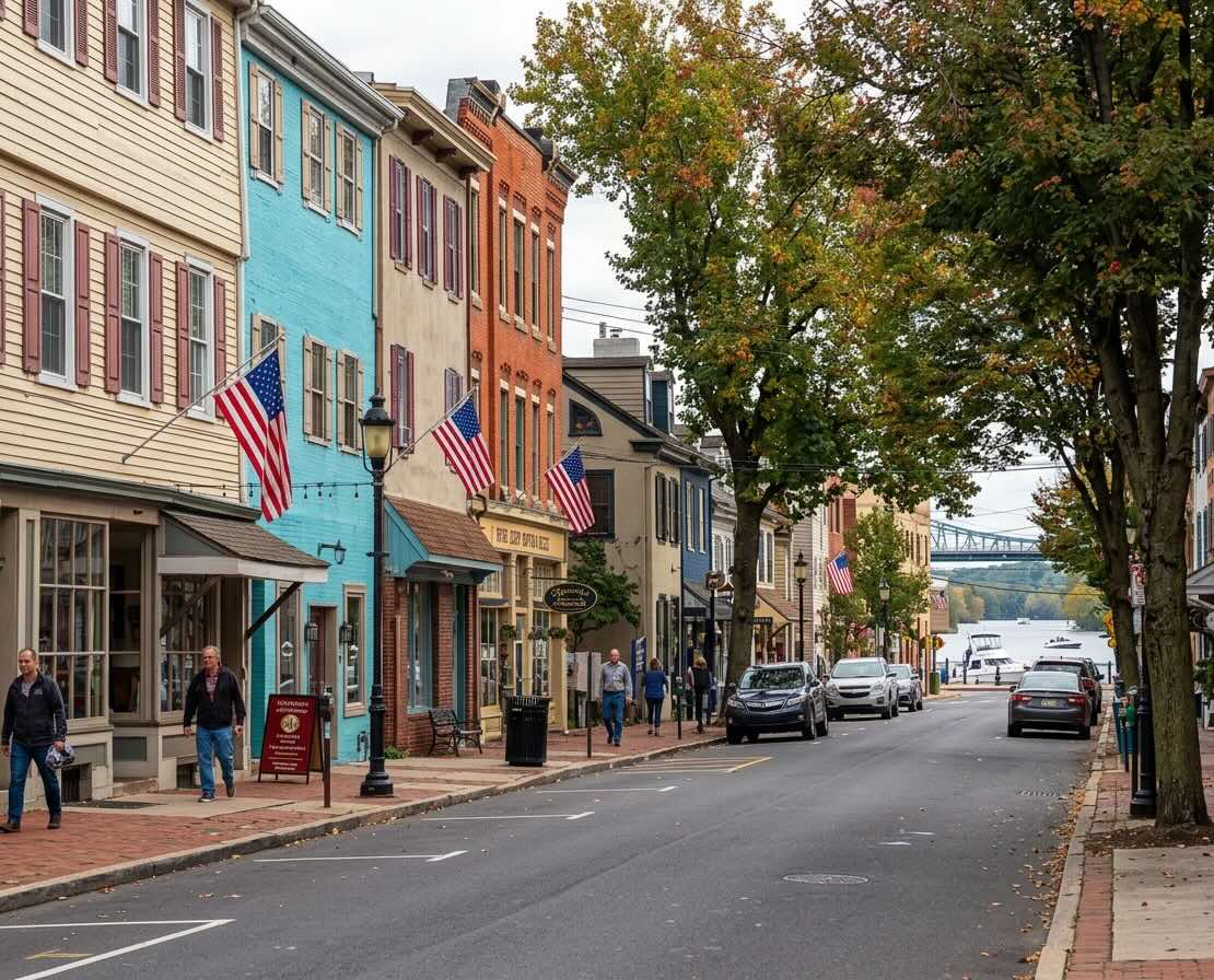 Bristol, PA street scene