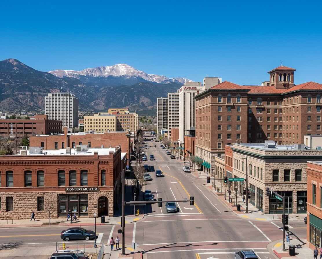Colorado Springs, CO street scene