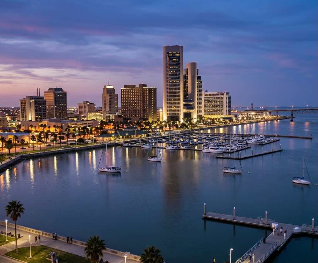 Corpus Christi, TX street scene
