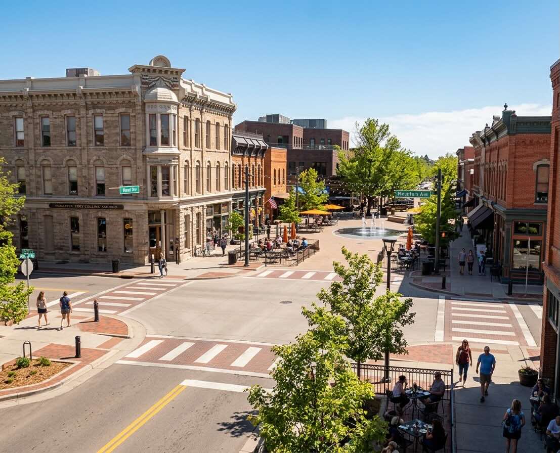 Fort Collins, CO street scene