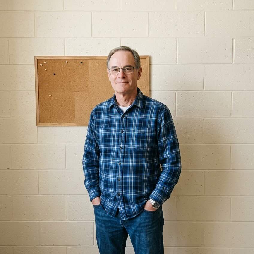 AA meetings in person - an authentic portrait of a person who has found recovery and answers through support