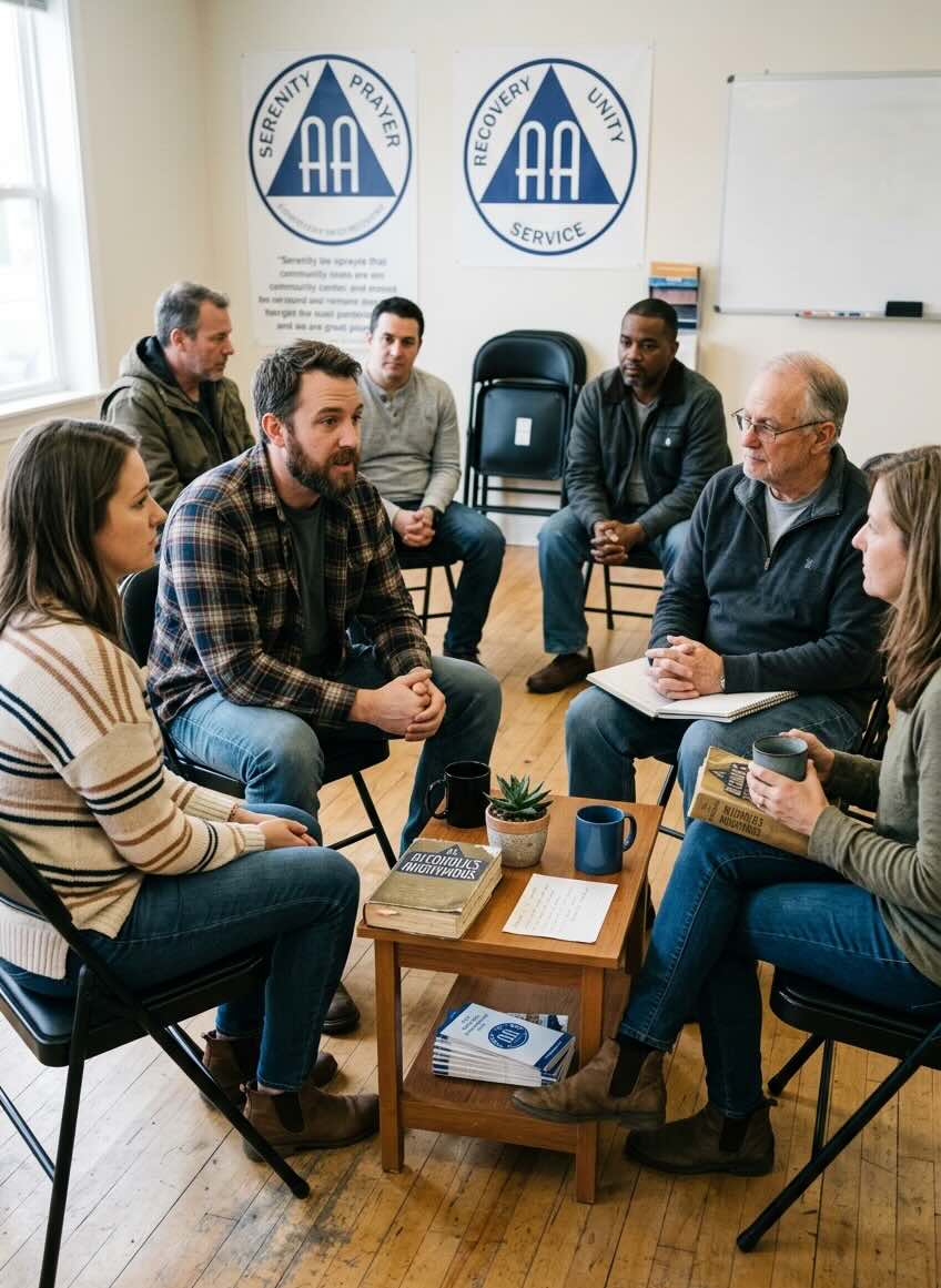AA meeting room in Indiana