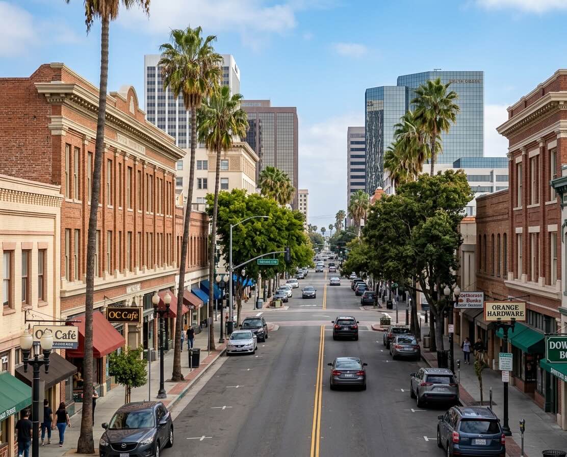 Orange County, CA street scene