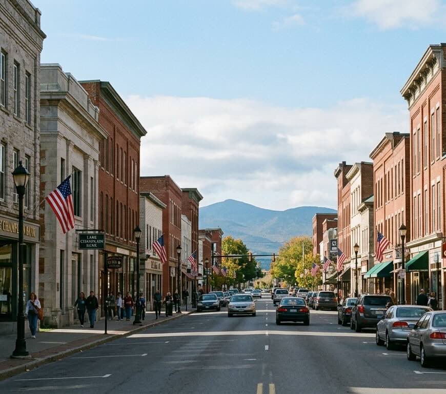 Vermont neighborhood street