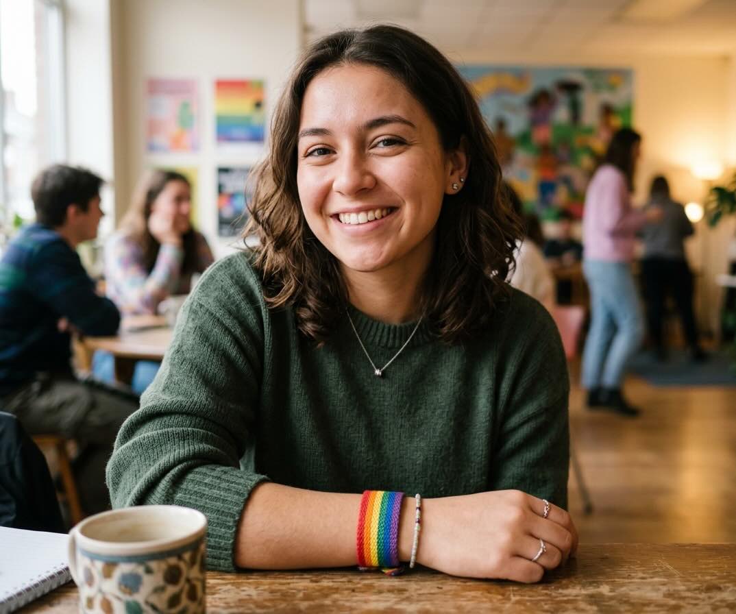 Heather's warm and authentic expression representing inclusivity and pride in recovery