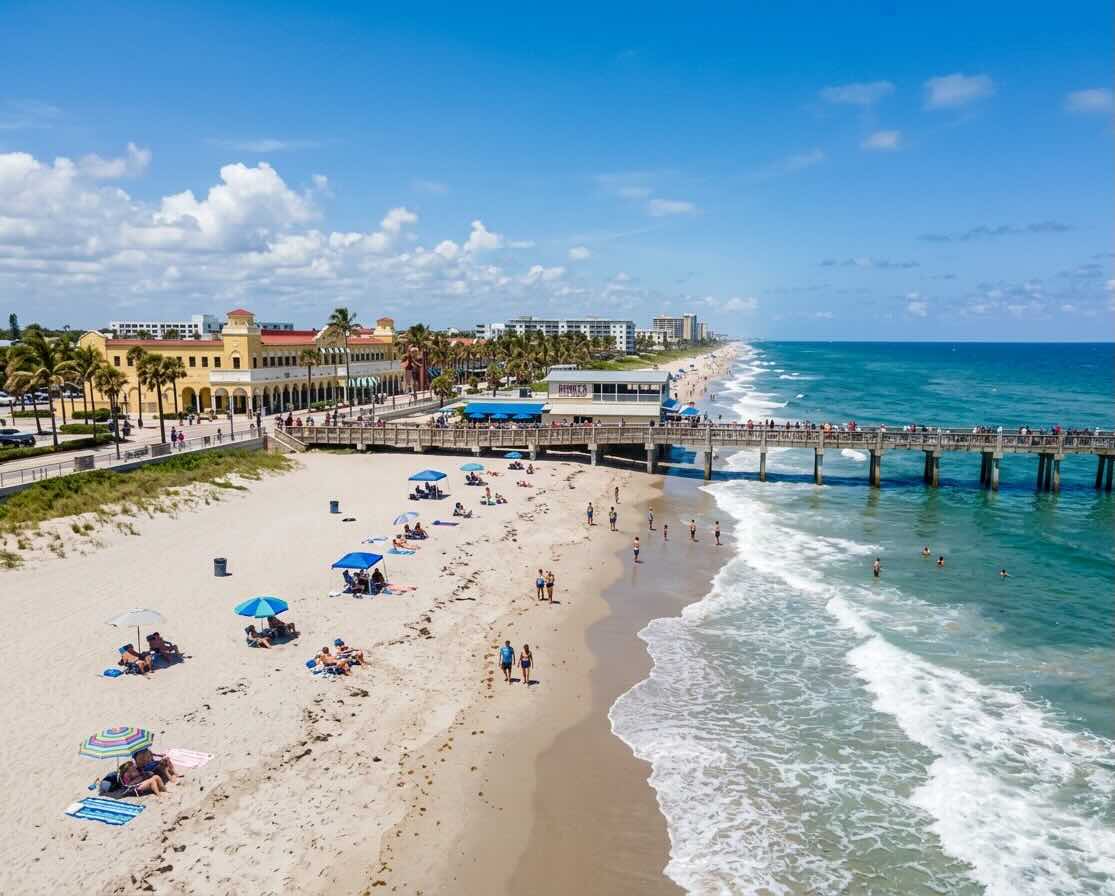 Lake Worth Beach, FL downtown pier area