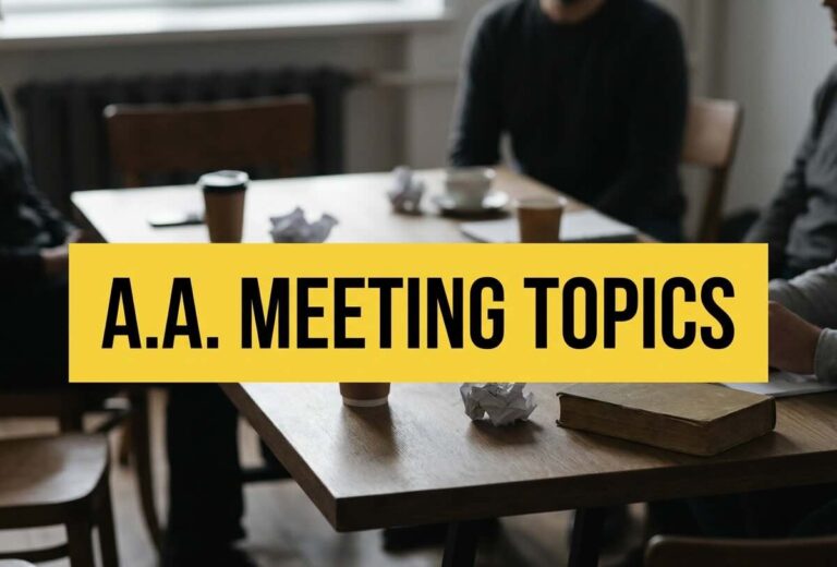 aa meeting topics