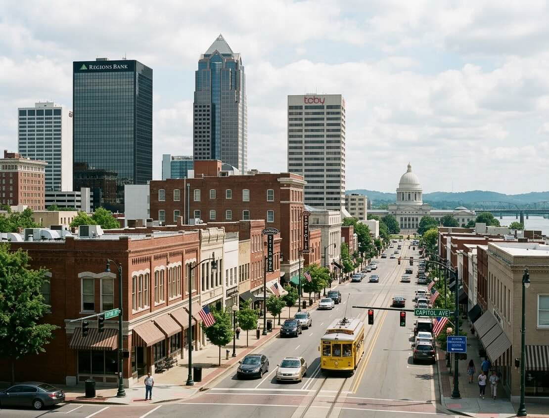 Arkansas neighborhood street