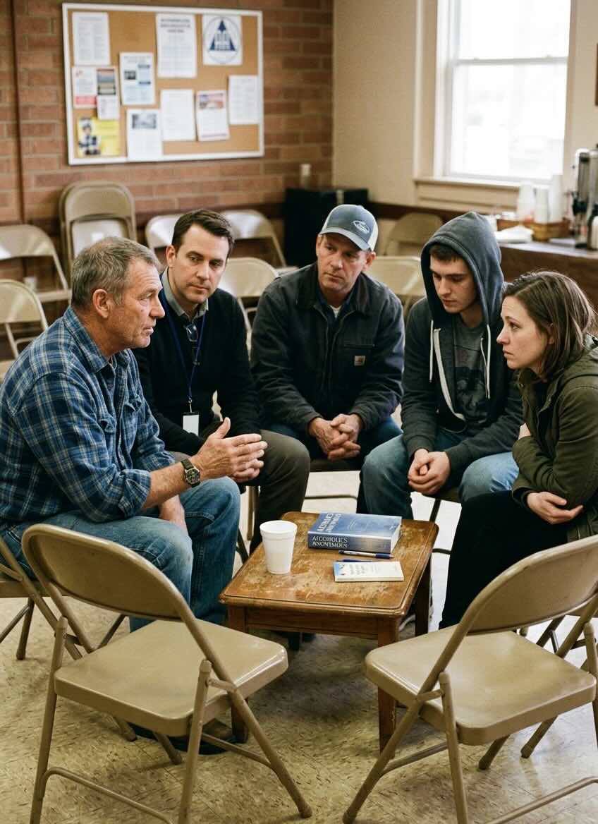 AA meeting room in Austin, Texas