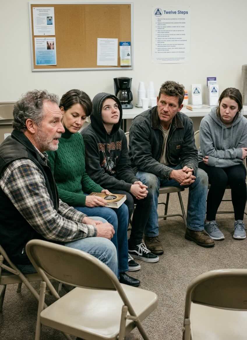 AA meeting room in Baltimore, Maryland