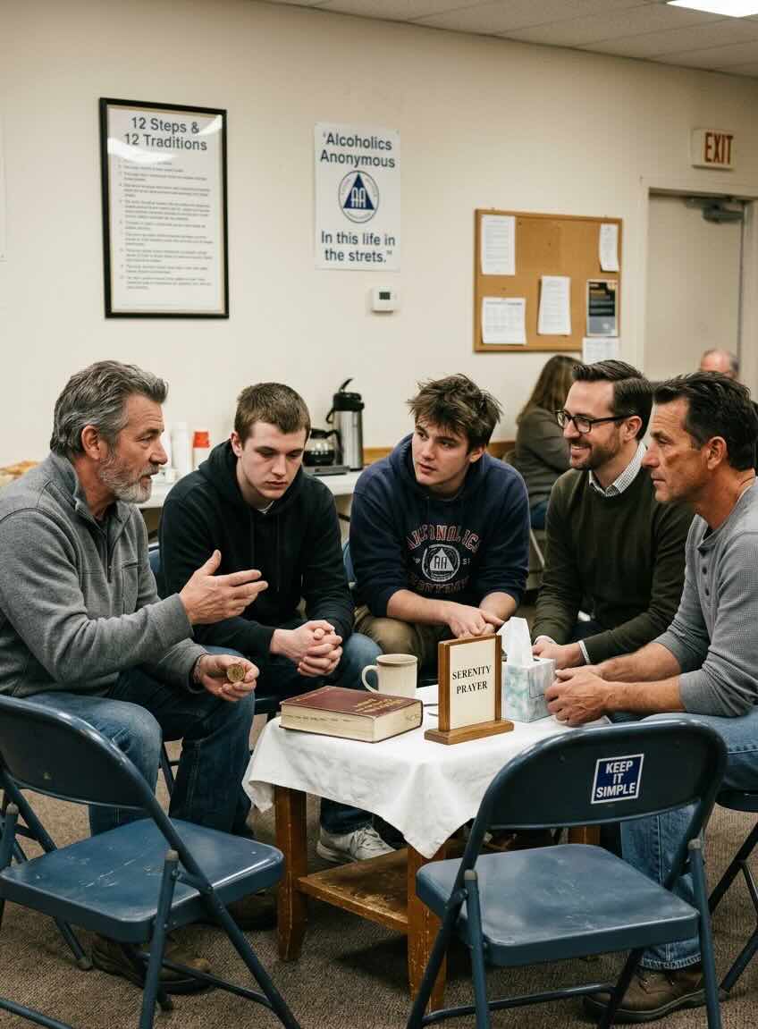 AA meeting room in Cleveland, Ohio