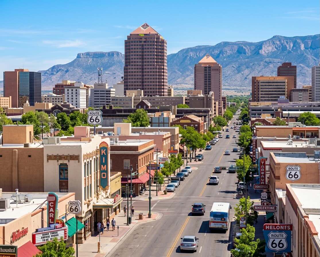New Mexico neighborhood street