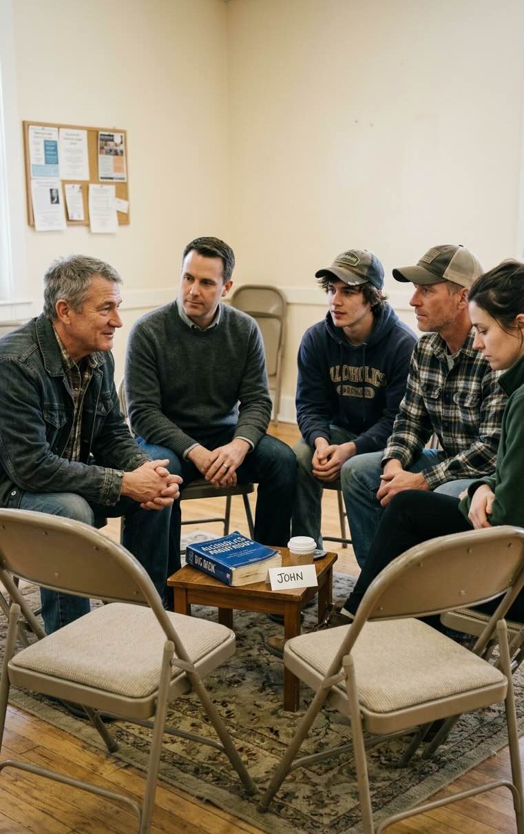 AA meeting room in Sacramento, California