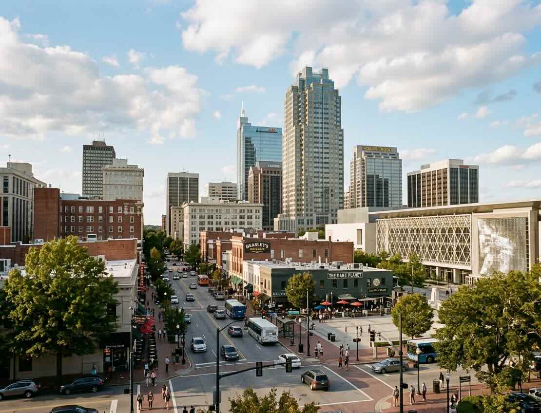 Raleigh, NC neighborhood street