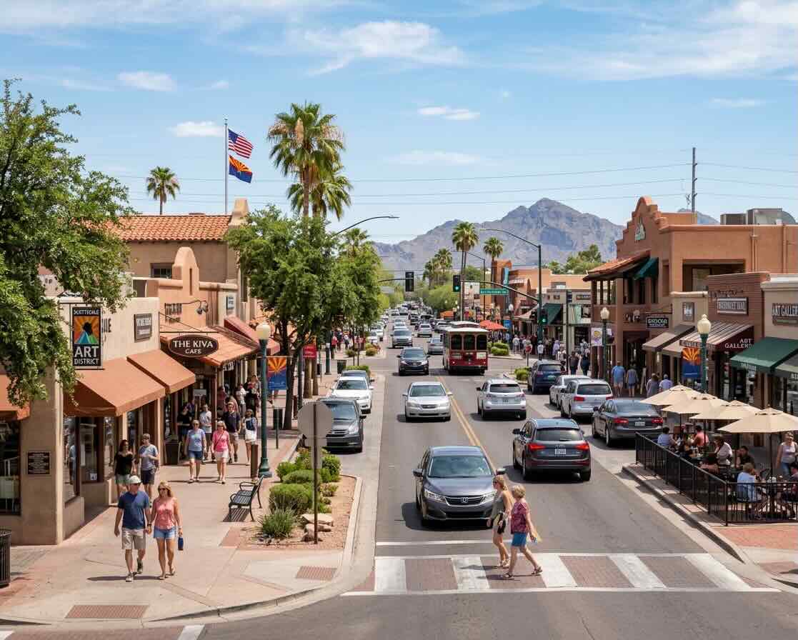 Scottsdale, AZ neighborhood street